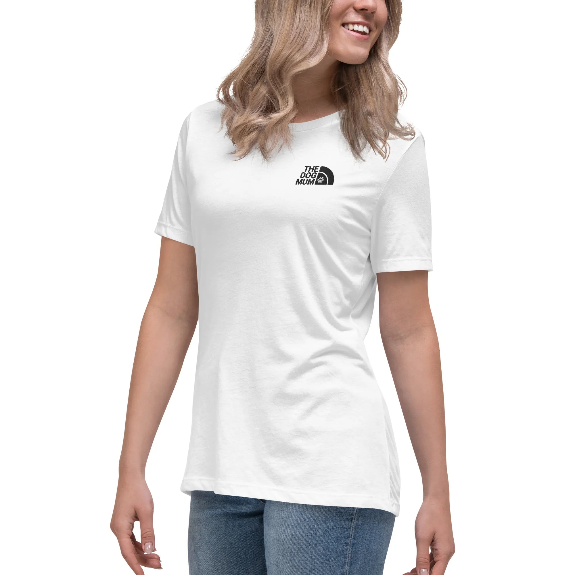 THE DOG MUM | Airlume-Baumwoll T-Shirt Damen