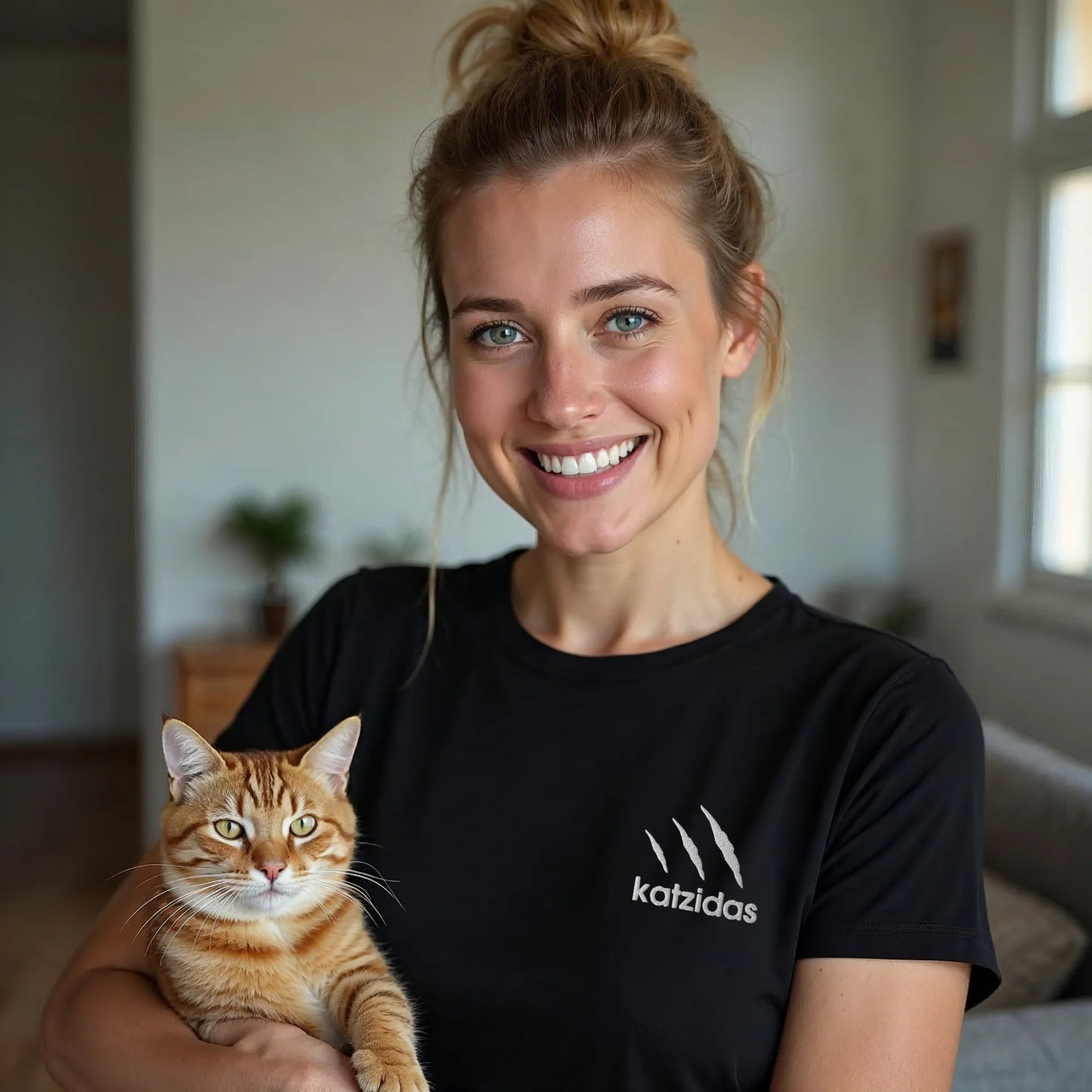 KATZIDAS | Airlume-Baumwoll T-Shirt Damen