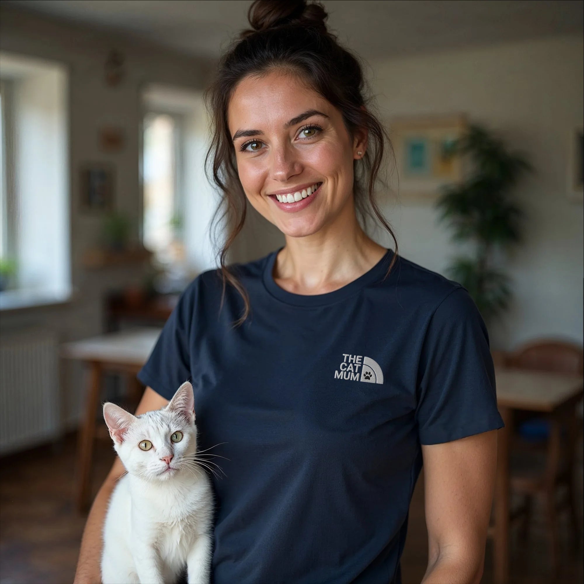 THE CAT MUM | Airlume-Baumwoll T-Shirt Damen
