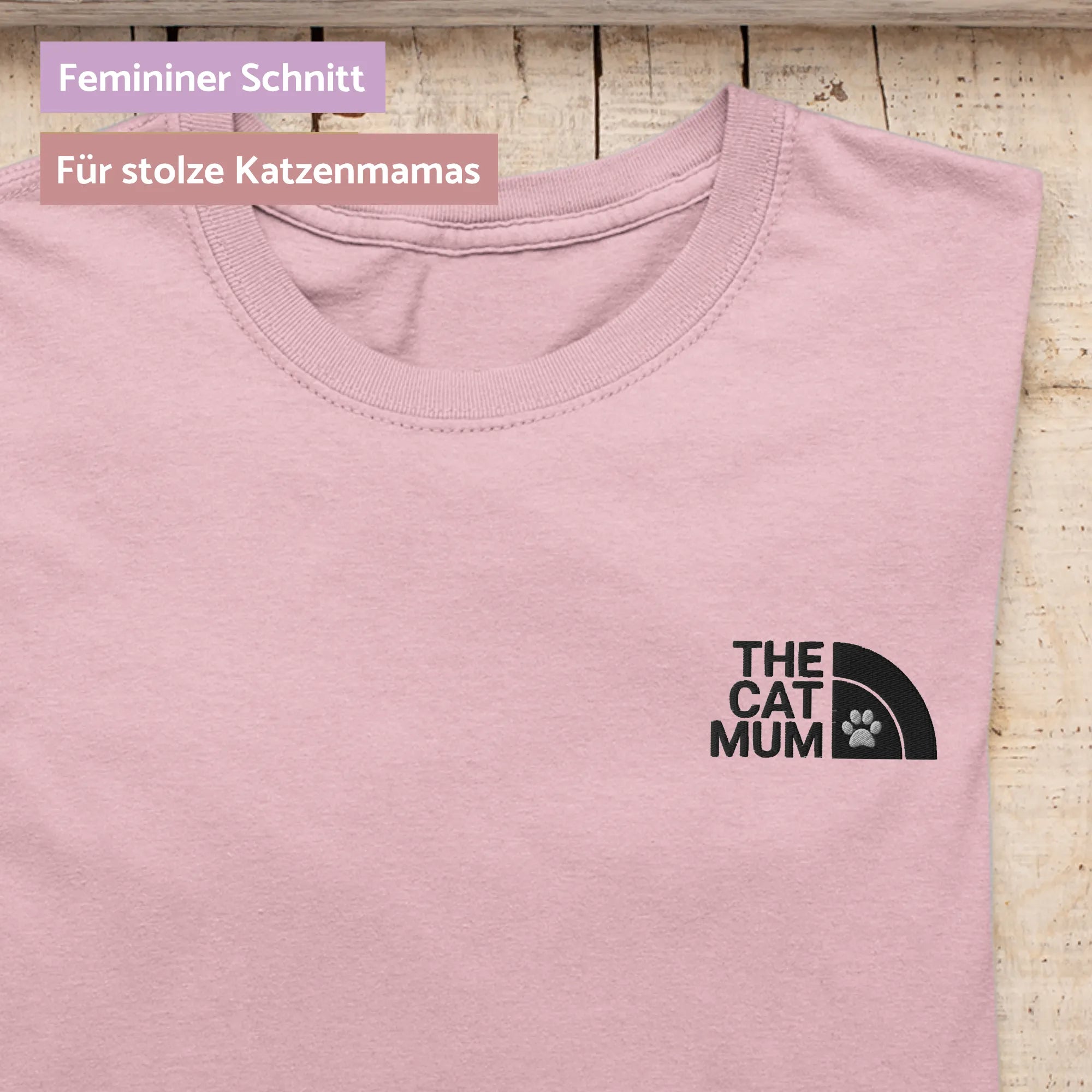 THE CAT MUM | Airlume-Baumwoll T-Shirt Damen