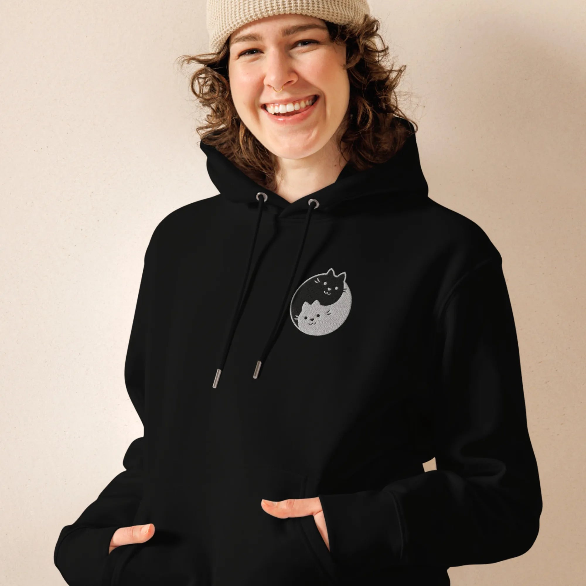 YIN YANG KATZEN I Bio Premium Hoodie Unisex