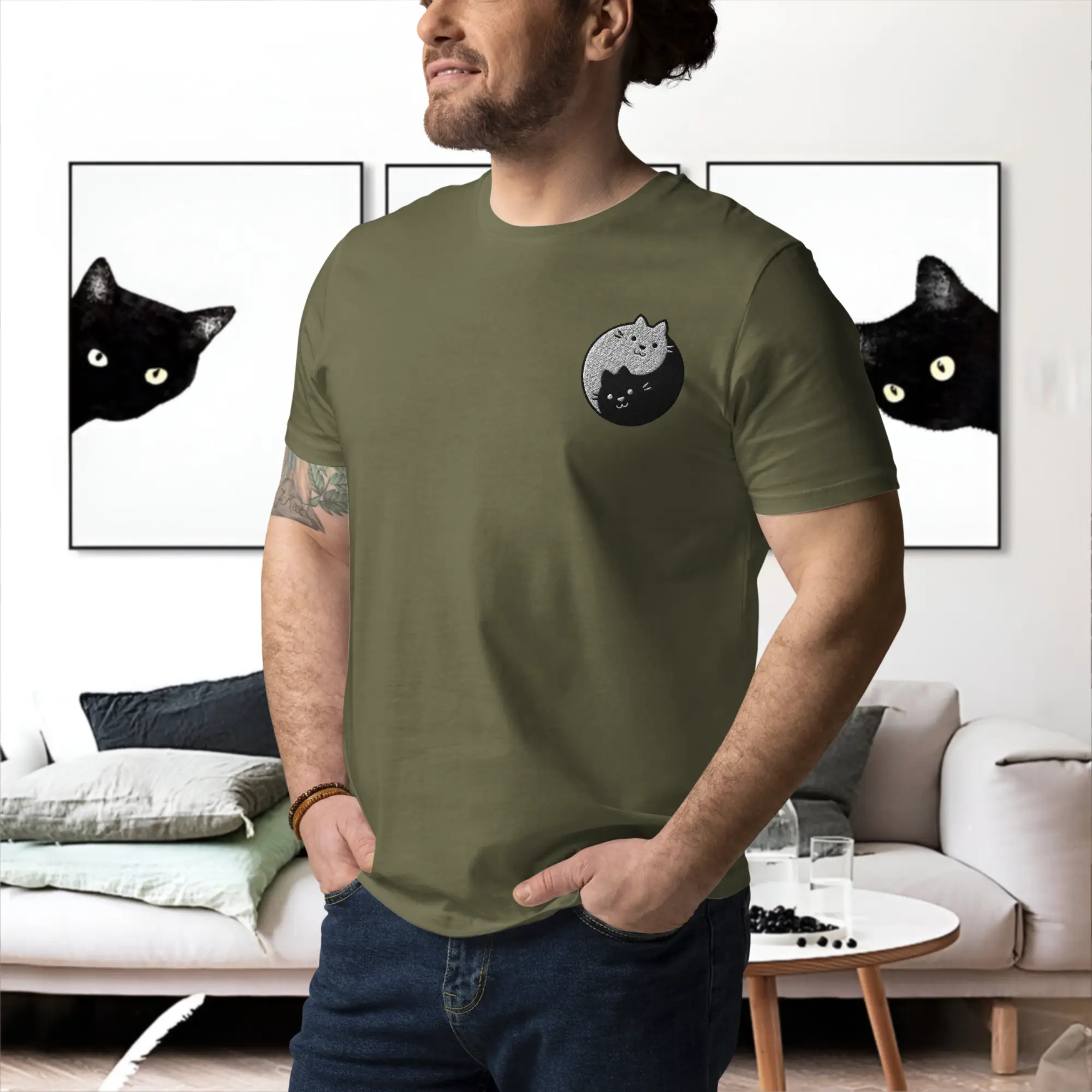 YIN YANG KATZEN I Bio Premium T-Shirt Unisex