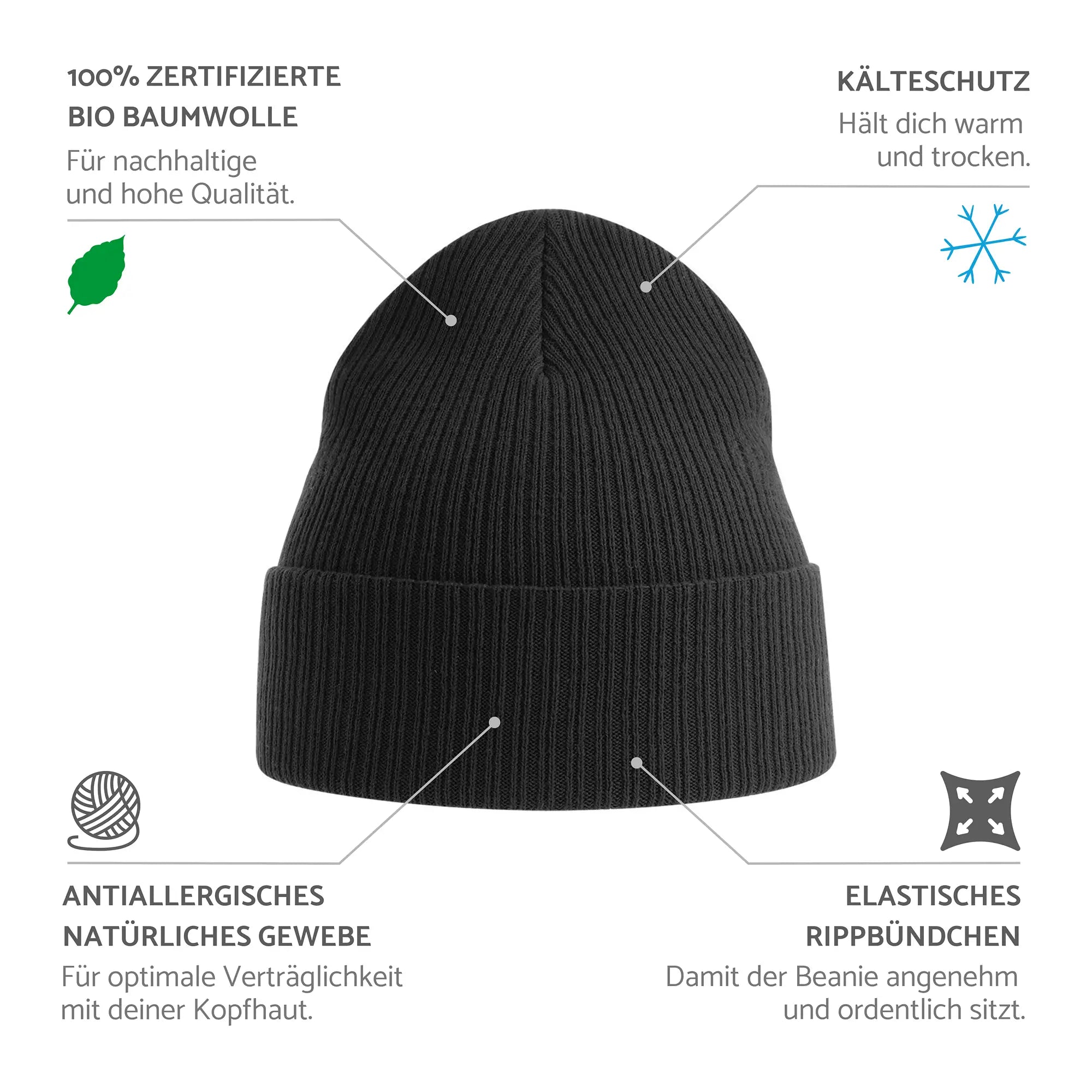 KATZIDAS | Bio Baumwoll Beanie