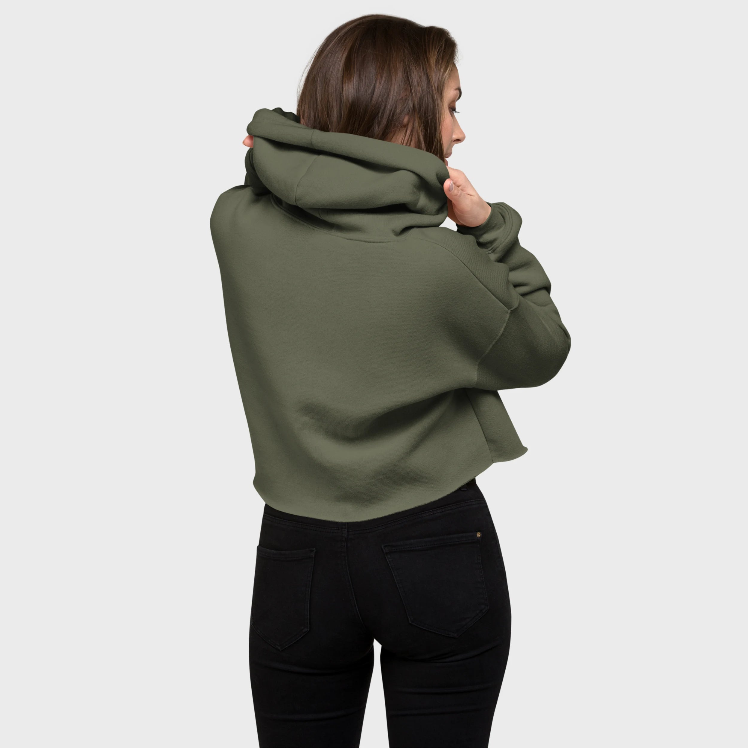 mir doch MIAU | Crop-Hoodie mit Kapuze