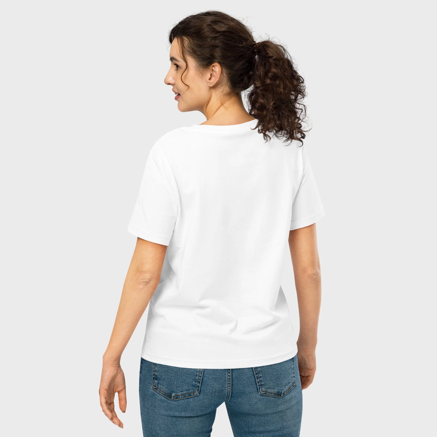mir doch MIAU | Bio Premium Damenshirt mit Rippkragen