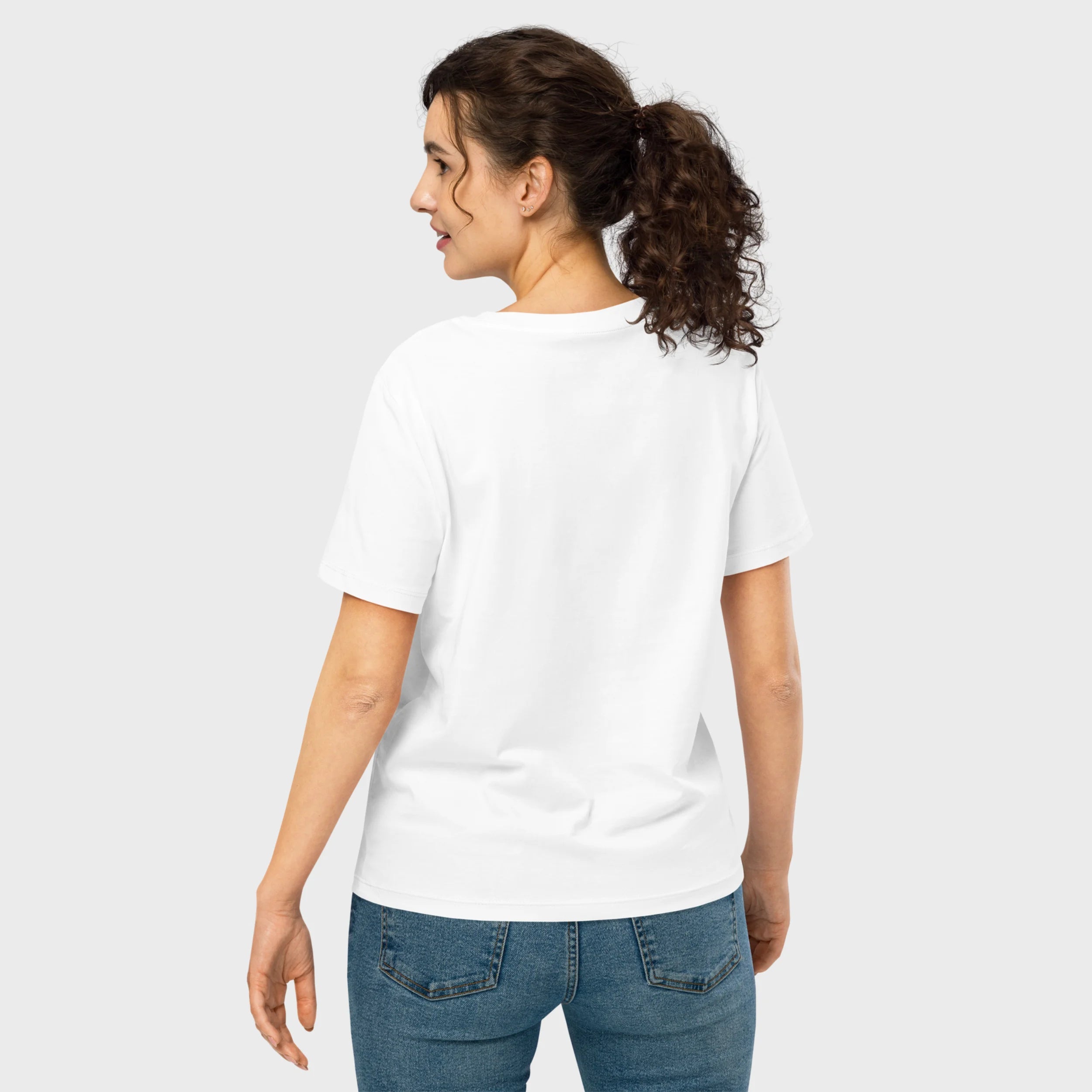 mir doch MIAU | Bio Premium Damenshirt mit Rippkragen