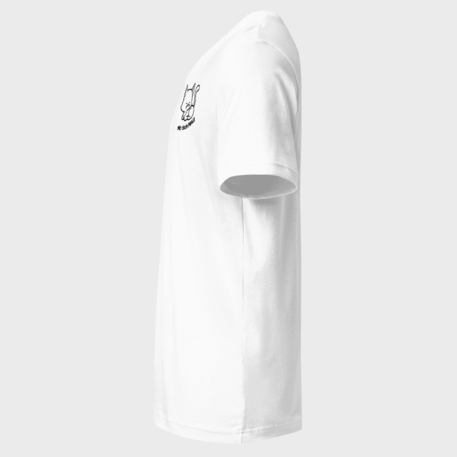 mir doch MIAU | Baumwoll-T-Shirt mit V-Ausschnitt