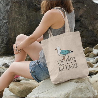 ICH SCHEISS AUF PLASTIK | Bio-Baumwolltasche