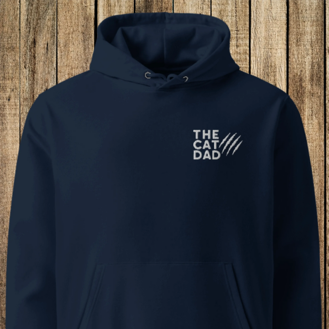 THE CAT DAD_Kratzer | Bio Premium Hoodie