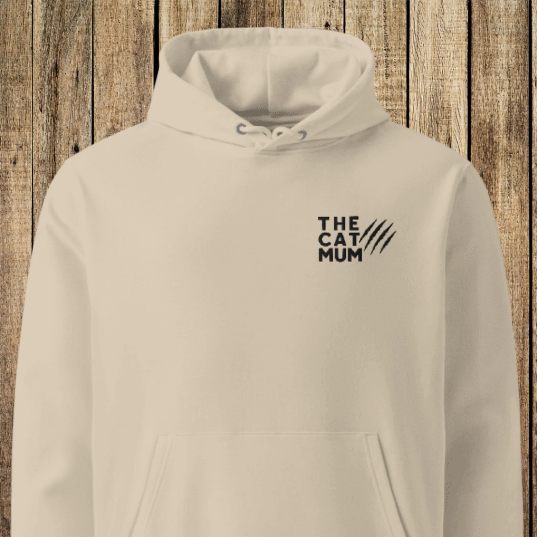 THE CAT MUM_Kratzer | Bio Premium Hoodie