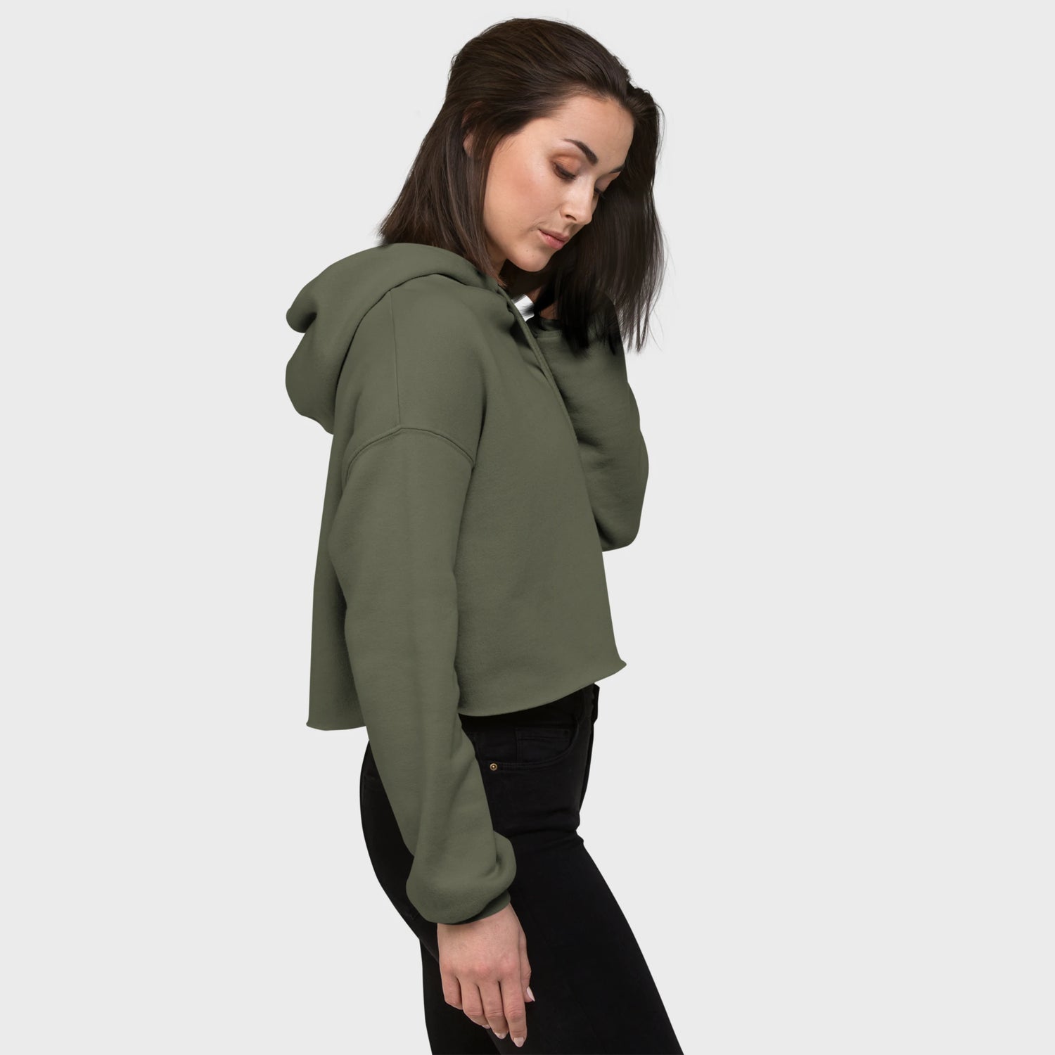 mir doch MIAU | Crop-Hoodie mit Kapuze