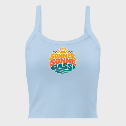 Sommer, Sonne, Gassi | Damen Tanktop mit Rippstruktur