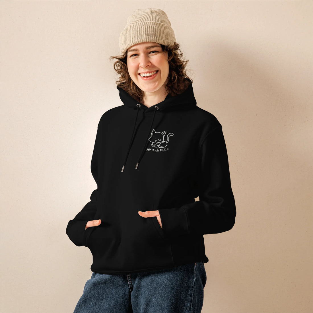 Mir Doch MIAU | Bio Premium Unisex Hoodie
