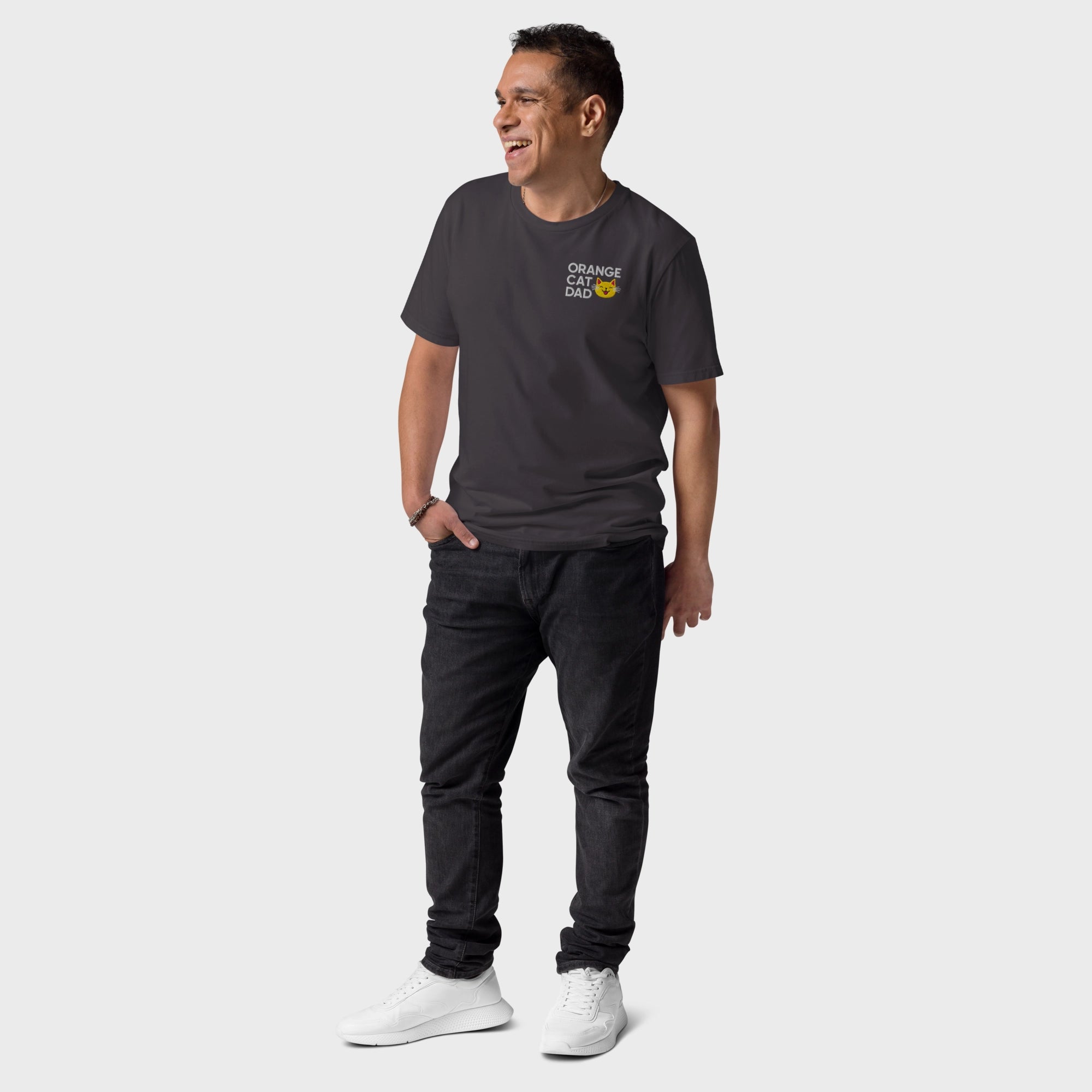 Orange Cat Dad | Bio Premium T-Shirt Unisex