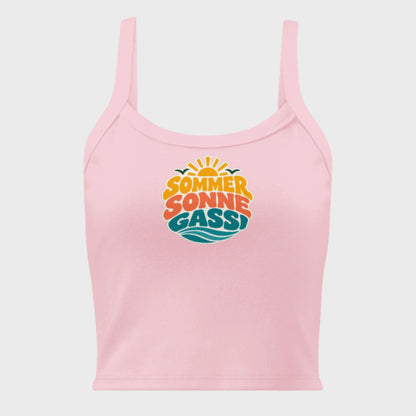 Sommer, Sonne, Gassi | Damen Tanktop mit Rippstruktur